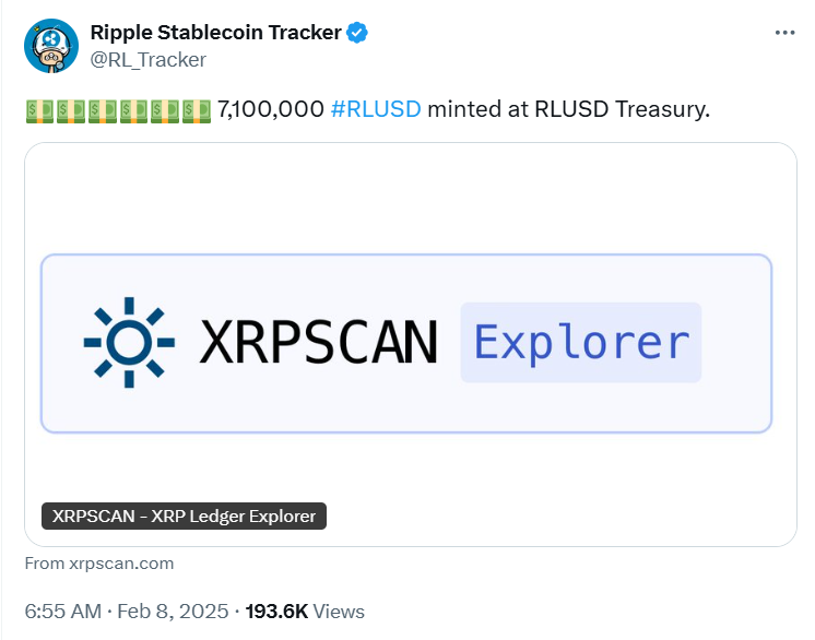 출처: 리플 스테이블코인 트래커